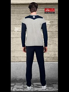 Мужской костюм для спорта и дома Doreanse Homewear 4755c53 сине-серый распродажа